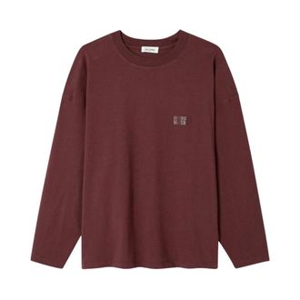 American Vintage Denim Hemden - Dames - Tops - Rood - Maat: Xs/S Denim