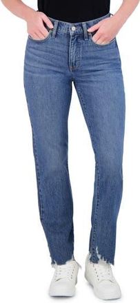 Lucky Brand Zoe High Waist Straight Leg Jeans in Pelican Grove Fray at Nordstrom Rack, Size 26 X 27