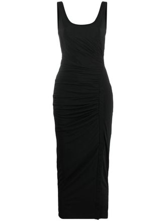 Helmut Lang Abito con spacco - Nero