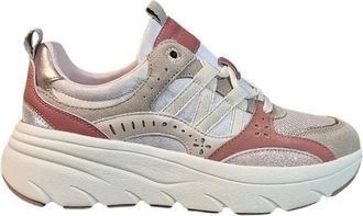 Twinset Schoenen, Dames, Roze, 41 EU, Leer, Running Sneakers