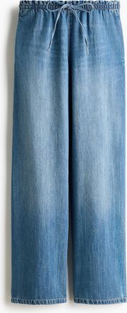 H&M Schlupfhose aus Denim - Blue