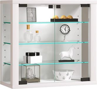 ebuy24 Ebuy24 - vcm vitrina colgante vitrina vidrio con vidrio de seguridad esg Dimensiones: al. 40 x an. 43 x t. 18 cm Estuche colgante vidrio Moderno y