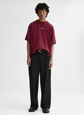 Djab Mens Soft twill wide pant Dalston fit - Wide pleated