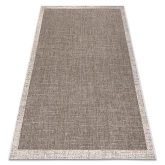RugsX Rugsx - Tappeto Di Spago Sizal Floorlux 20401 Telaio Taupe / Champagne Beige 160x230 Cm