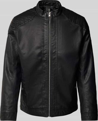 Tom Tailor Jacke in Leder-Optik in Black, Größe XXXL