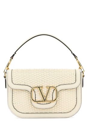 Valentino Garavani Ivory Alltime woven leather shoulder bag