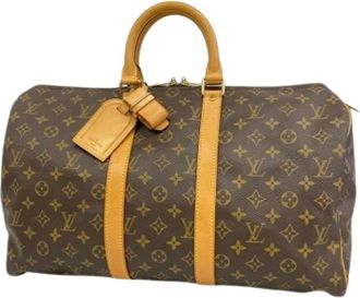 Louis Vuitton Vintage, unisex, Bruin, ONE Size, Pre-owned Weekendtas