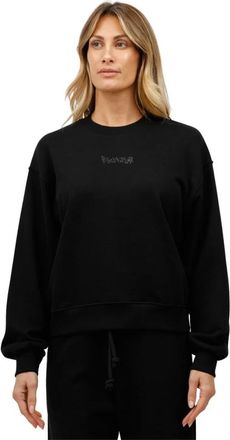 Disclaimer Glitter logo crewneck sweatshirt - Dames - Sweatshirts - Zwart - M - Hoodies & sweatvesten