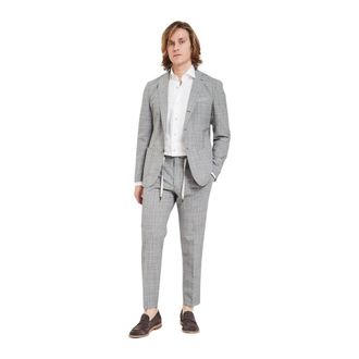 Santaniello Hombre, Trajes, Gris, Talla: L