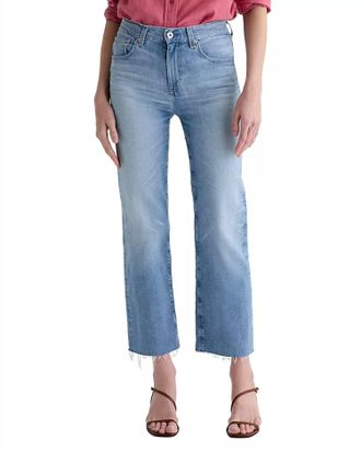 AG - Adriano Goldschmied Brinley Mid Rise Straight Crop Jeans In Fiction