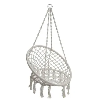 Hesperide Sill&oacute;n Suspendido De Macram&eacute; Plumaya - Hesp&eacute;ride