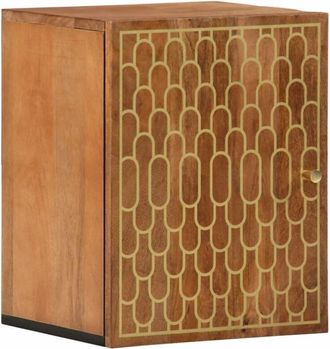 vidaXL Bathroom Wall Cabinet 38x33x48 cm Solid Wood Mango vidaXL