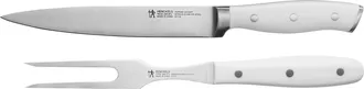 J.A. Henckels International Forged Accent 2-pc Carving Set - White Handle