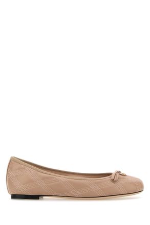 Valentino Garavani Powder Pink Leather Ballerinas