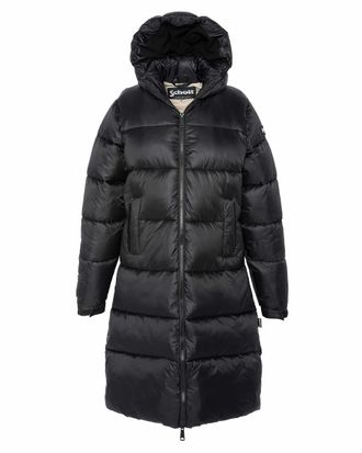 Schott NYC Lange donsjas met kap BELSTAR 2 W RS