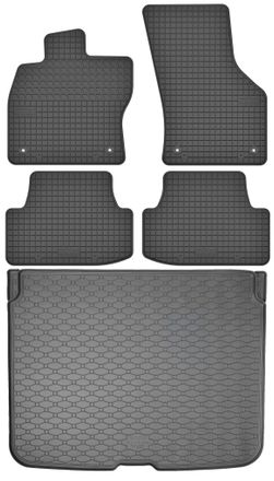 OEM Juego De Alfombrillas De Goma Para Coche Y Alfombrilla Para Maletero Para Audi Q2 Crossover (a Partir De 2017)