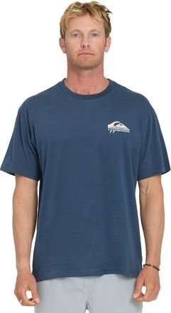 Quiksilver Bottle Life Short Sleeve Shirt in Dark Denim at Nordstrom, Size Xx-Large