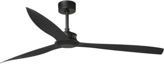 Netlighting Just Matt Black Ceiling Fan With DC Motor 178cm Smart Remote Included