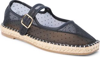Matisse Footwear Womens Meg Mary Jane Flat In Black Mesh