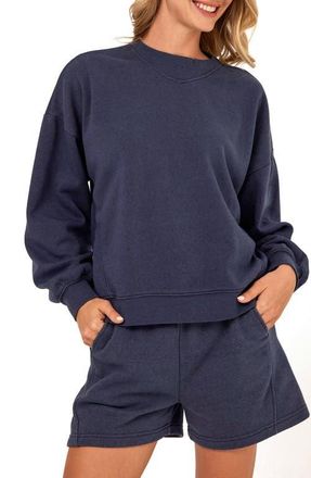 Threads 4 Thought Kaitlyn Mineral Wash Sweatshirt in Stargazer at Nordstrom, Size X-Small