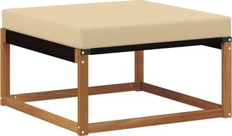 vidaXL Hocker Exterior Madera De Acacia S&oacute;lida Natural Vidaxl