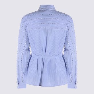 Pinko Womens Shirts Bianco-Azzurro _pl Bianco/azzurro