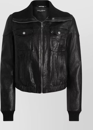 Dolce & Gabbana bomber jacket with elasticated hem and wide collar