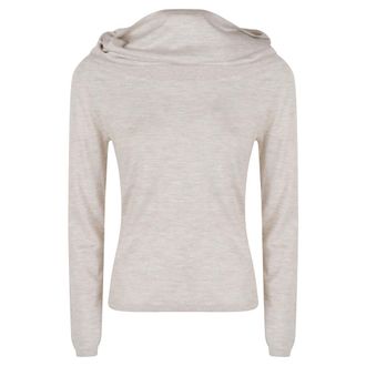 Max Mara Cashmere Truien - Dames - Cashmere truien - Beige - XL - Kasjmier - Truien & Vesten