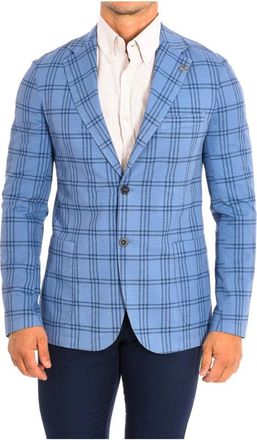 La Martina Formal Blazer - Heren - Blazers - Blauw - L - Katoen - Jassen