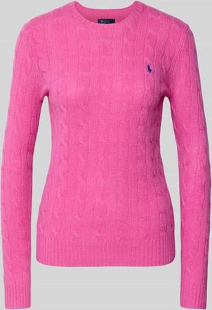 Polo Ralph Lauren Strickpullover aus Wolle-Kaschmir-Mix Modell JULIANNA in Pink, Größe XS