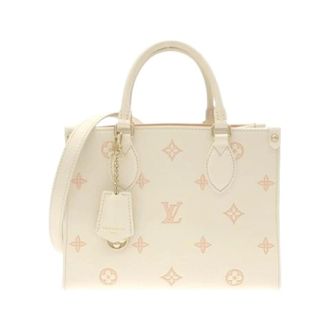 Louis Vuitton Pre-owned Monogram Empreinte Handtas - Dames - Pre-owned - Beige - Maat: ONE Size Leer