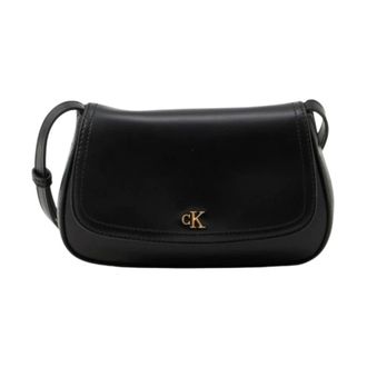 Calvin Klein Cross Body Bags, female, Black, Size: ONE SIZE Compact Crossbody Bag