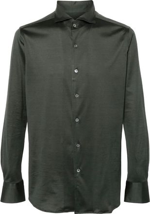 Canali Camicia in cotone - Verde