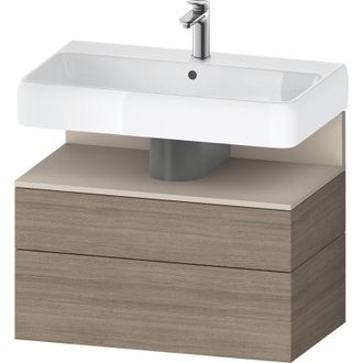 Duravit Duravit - Qatego Mueble Bajo Lavabo, 1 Extra&iacute;ble Y 1 Caj&oacute;n
