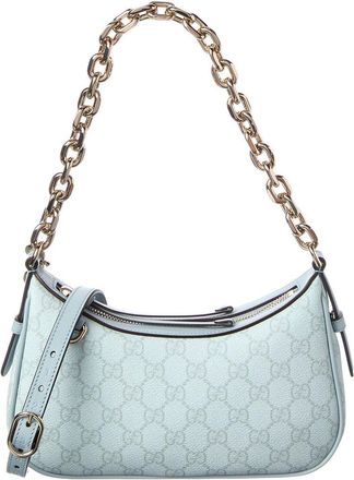 Gucci Gg Emblem Leather Shoulder Bag