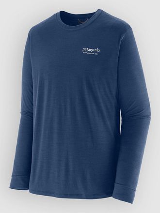 Patagonia Cap Cool Merino Blend Graphic Funktionsshirt blau