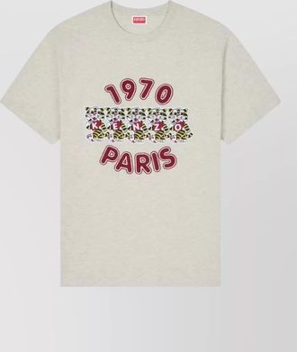 Kenzo gots wild tiger embroidery loose t shirt