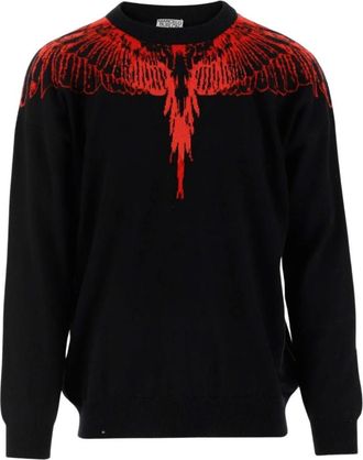 Marcelo Burlon Truien met Ronde Hals - Heren - Ronde hals truien - Zwart - L - Truien & Vesten