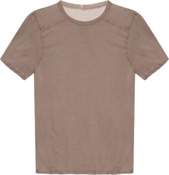 Rick Owens T-shirt in cotone - Toni neutri