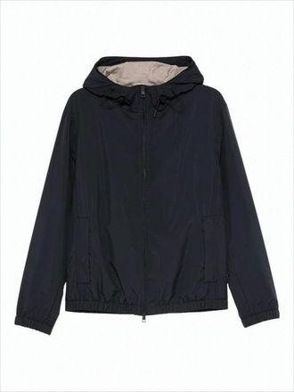 Lardini Lightweight Matte Finish Lardini Jacket With Adjustable Hood