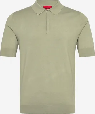HUGO BOSS Mens Polo Shirt Viscose Blend Green T-shirts And Polos