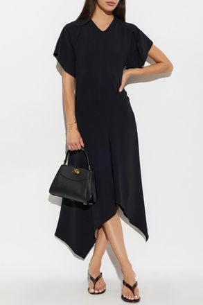 Victoria Beckham Asymmetric Dress, Womens, Black