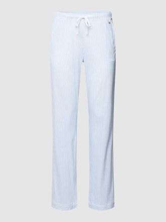 s.Oliver Red Label Pyjama-Hose mit Streifenmuster in Blau, Gr&ouml;&szlig;e 36-38