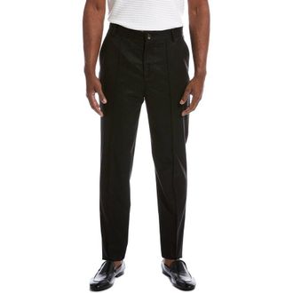 Brunello Cucinelli MenS Black Wool Tailored Trousers, Size 32