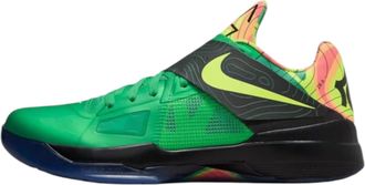 Nike Nike Mens Zoom KD 4 Basketball Shoes, Lush Green, Volt, Black, Team Orange, 9 UK