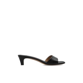 Ferragamo Tatiana Heeled Mules - Dames - Muiltjes - Zwart - 38 1/2 EU - Leer - Schoenen