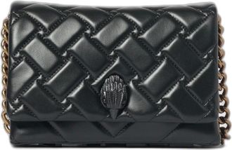 Kurt Geiger Mini Kensington Crossbody Tas - Dames - Tassen - Zwart - Maat: ONE Size Leer