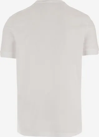 Giorgio Armani Mens Cotton T-Shirt White T-Shirts And Polos