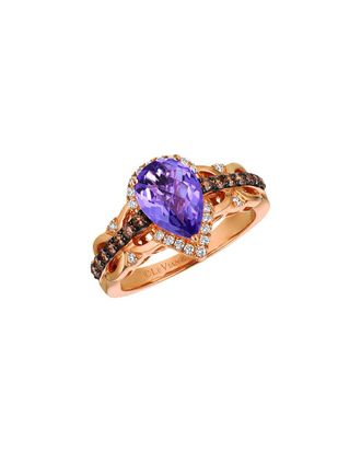 Le Vian Royalblues 14K Rose Gold 1.96 Ct. Tw. Diamond & Amethyst Ring