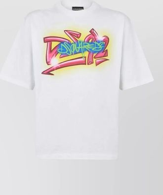 Dsquared2 cotton loose-fit graphic t-shirt